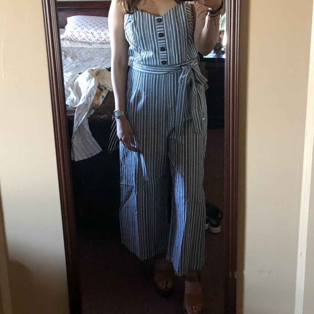 Striped Jumpsuit